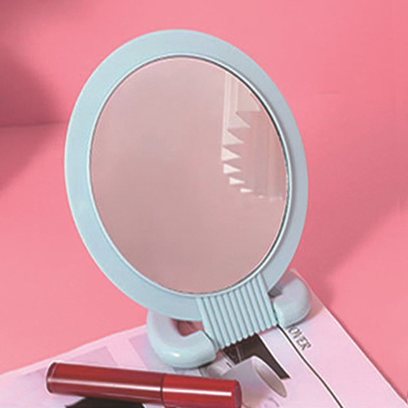 Stolno dvostrano povećalo ogledalo, sklopivo s mogućnošću vješanja, aluminijska leća, okvir PU/PS/PVC