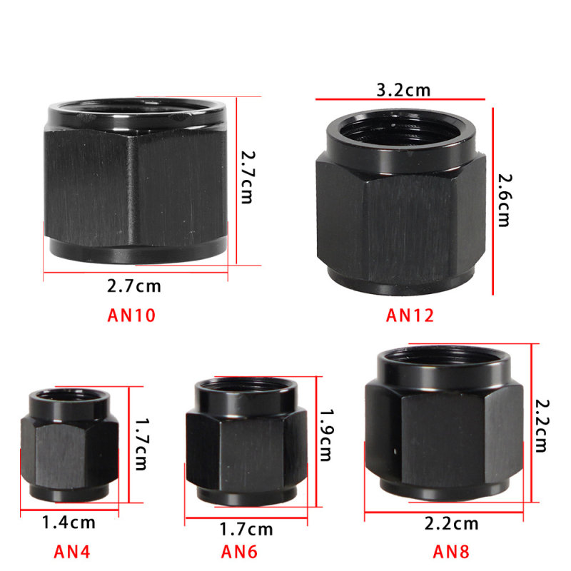 Univerzalni AN6-AN12 adapter od aluminijske legure za maticu zatvarač cijevi za spremnik goriva