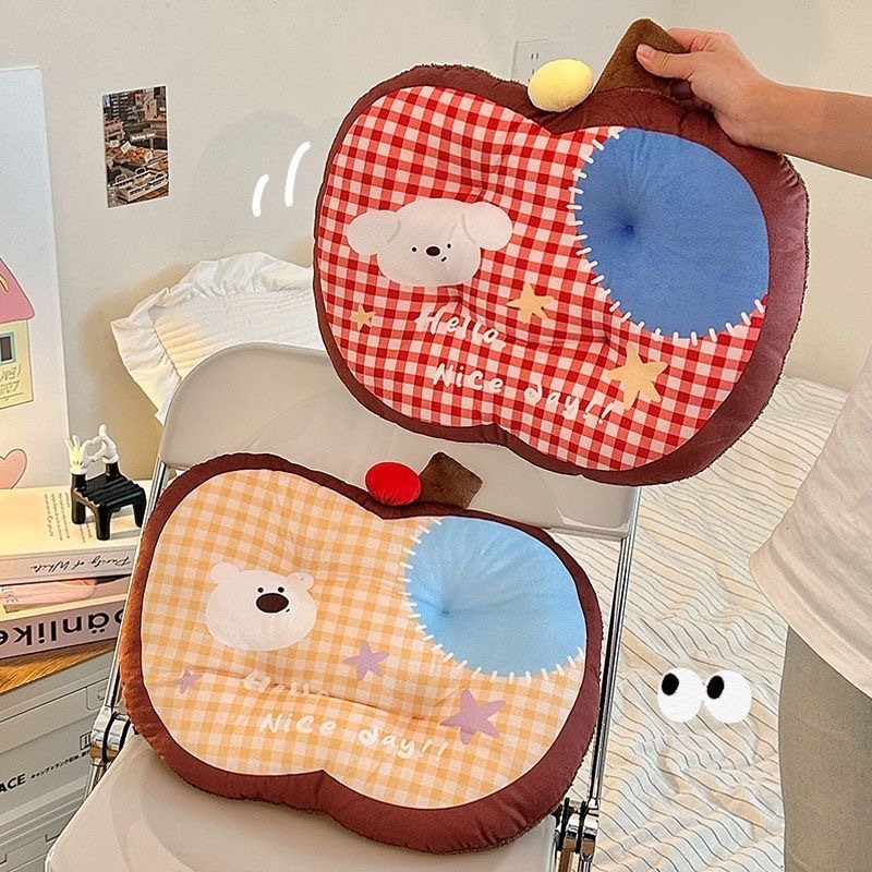 Pernuță de șezut din pluș, model pătrățos cu animale drăguțe, umplutură PP bumbac, personalizabilă, potrivită pentru studiu, birou și casă