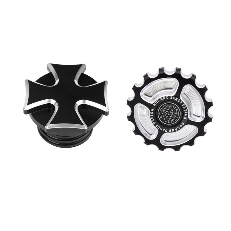 Capac CNC pentru rezervor de combustibil și întrerupător pentru motocicleta Harley-Davidson (Model 42, Brand JH)