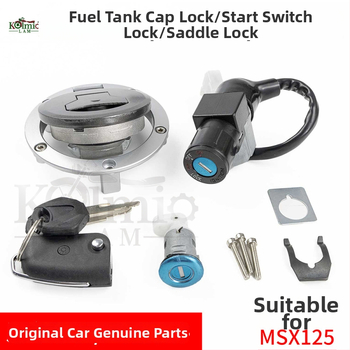 Set încuietori motocicletă KOLMIO-LAM pentru Honda MSX125 (2016-2018) – încuietor 4 pini, încuietură aprindere, încuietură capac rezervor