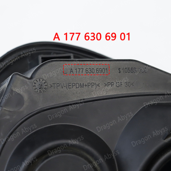 Bază capac carburant cu balama și canelură pentru Mercedes-Benz C-Class W205 (A2436306900; A2476304102; A2476303502; A1776306901)