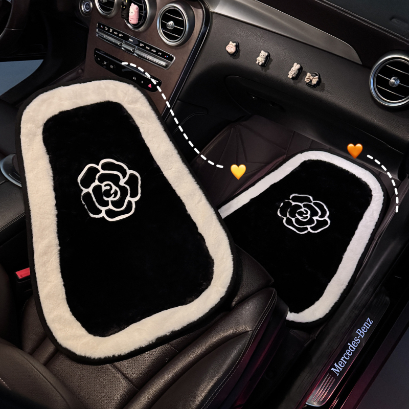 Автомобилна подложка за крак от изкуствен пух, марка Aibu and Cotton, универсална съвместимост, персонализирана обработка: Да, артикул SN832