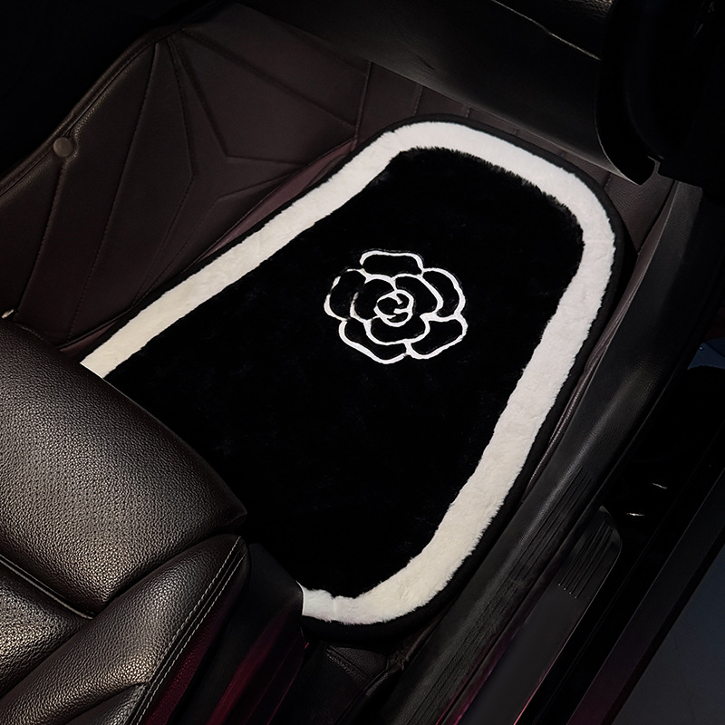 Автомобилна подложка за крак от изкуствен пух, марка Aibu and Cotton, универсална съвместимост, персонализирана обработка: Да, артикул SN832