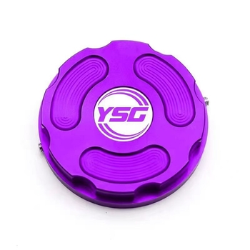 Set decorativ din aliaj de aluminiu pentru capacul de ulei și capacul rezervorului pentru scutere Yamaha PCX și NMAX (Brand: YSG; Model: 3638; Tipuri de vehicule: Click, Beat, NMAX, Adv, Giorno, Lead; Material: aliaj de aluminiu)
