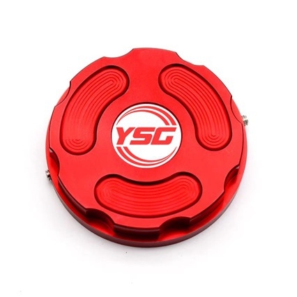 Set decorativ din aliaj de aluminiu pentru capacul de ulei și capacul rezervorului pentru scutere Yamaha PCX și NMAX (Brand: YSG; Model: 3638; Tipuri de vehicule: Click, Beat, NMAX, Adv, Giorno, Lead; Material: aliaj de aluminiu)