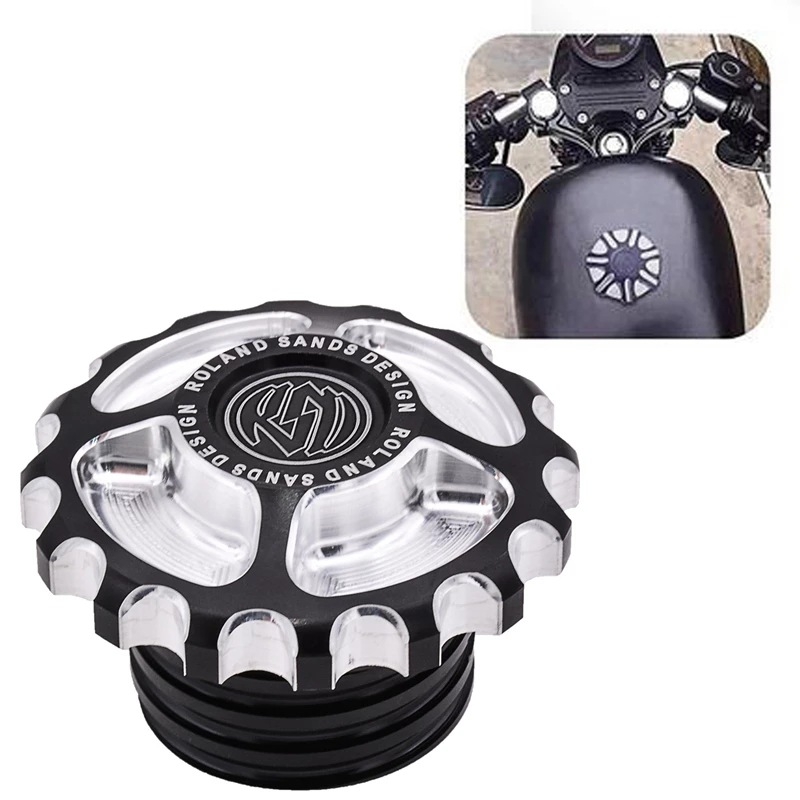Capac rezervor motociclet decor CNC RSD pentru Harley XL883 XL1200 48 Dyna Softail