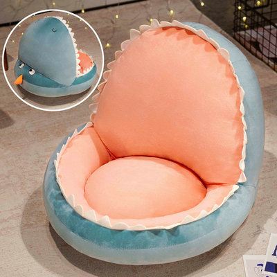 Shark Mouth plišani jastuk za pod s naslonom, integrirani tatami kauč jastuk za djecu