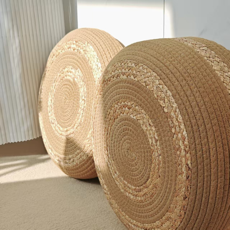 Futon mat din bumbac, umplutură EPE, stil japonez, model dungat sau uni, potrivit pentru living, dormitor, birou, balcon