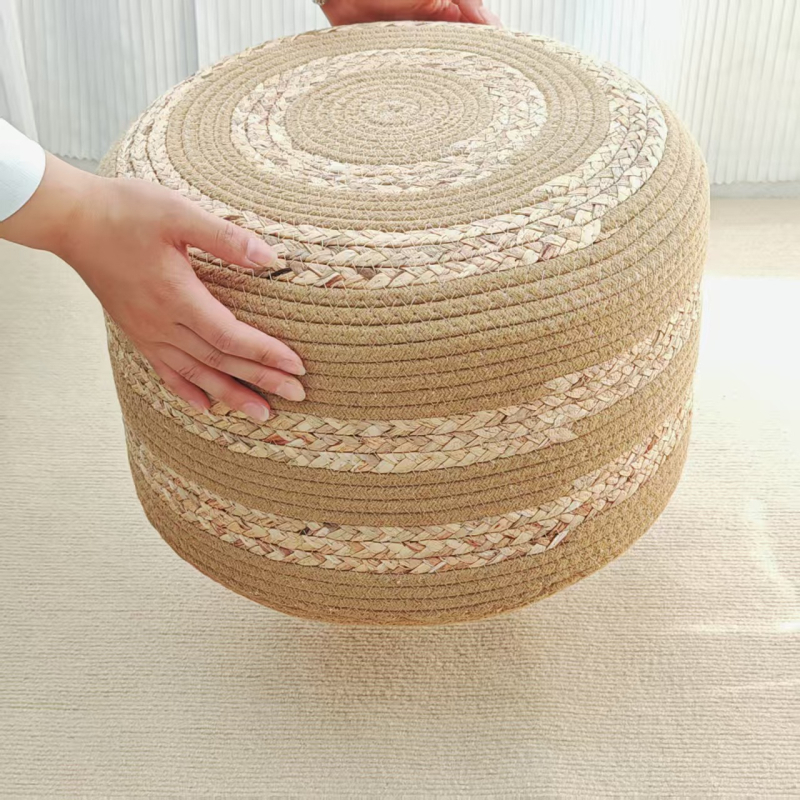 Futon mat din bumbac, umplutură EPE, stil japonez, model dungat sau uni, potrivit pentru living, dormitor, birou, balcon