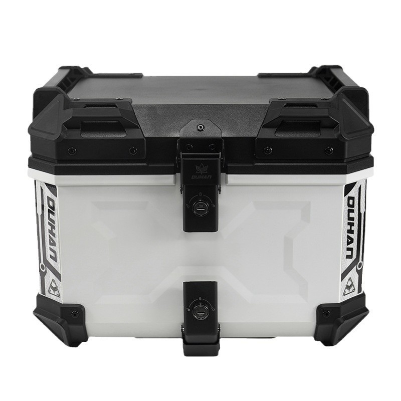 Cutie de bagaje spate pentru trotinetă electrică, ABS, stil motocicletă – format plat și X, încuietoare simplă sau dublă, procesare personalizabilă