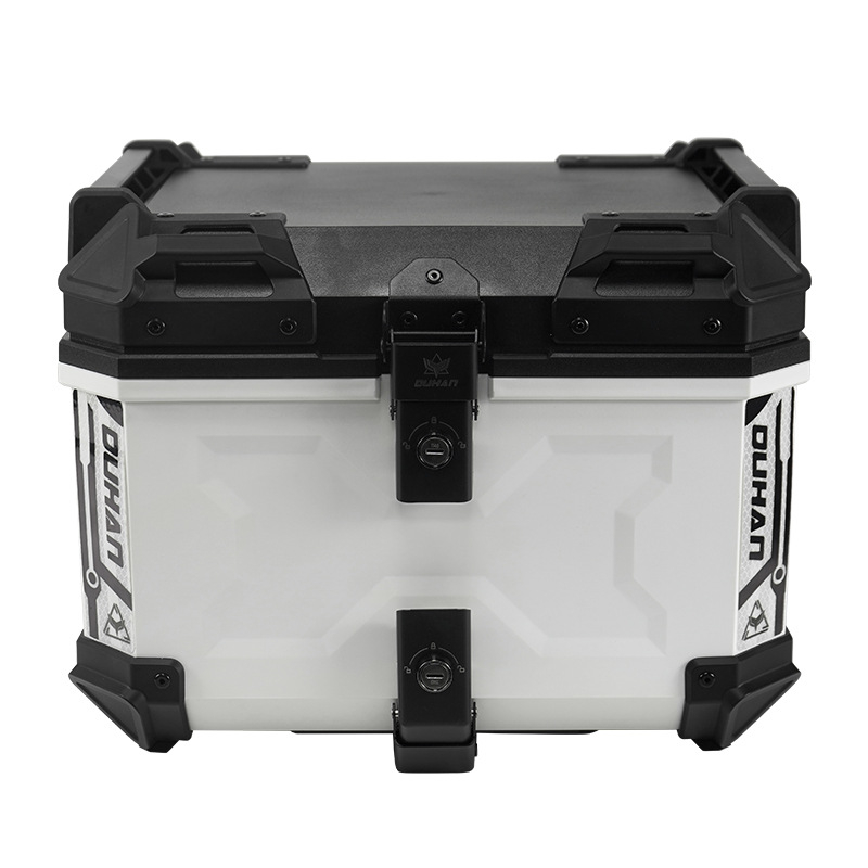 Cutie de bagaje spate pentru trotinetă electrică, ABS, stil motocicletă – format plat și X, încuietoare simplă sau dublă, procesare personalizabilă