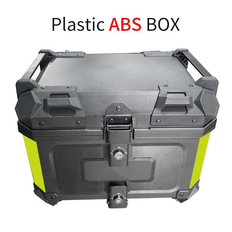 Cutie de bagaje spate pentru trotinetă electrică, ABS, stil motocicletă – format plat și X, încuietoare simplă sau dublă, procesare personalizabilă