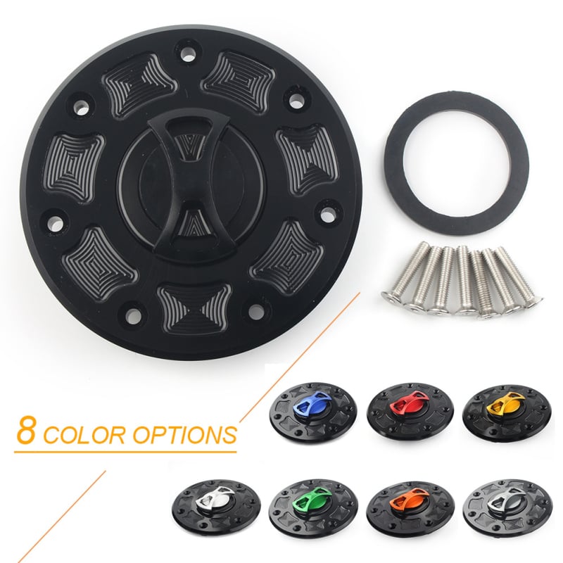 SYMOTO capac de rezervor CNC pentru Kawasaki ZX6R, 7RR, 9R, ZRX1100, 1200, EX250, EX500 – personalizabil, model SYYXGZX6R