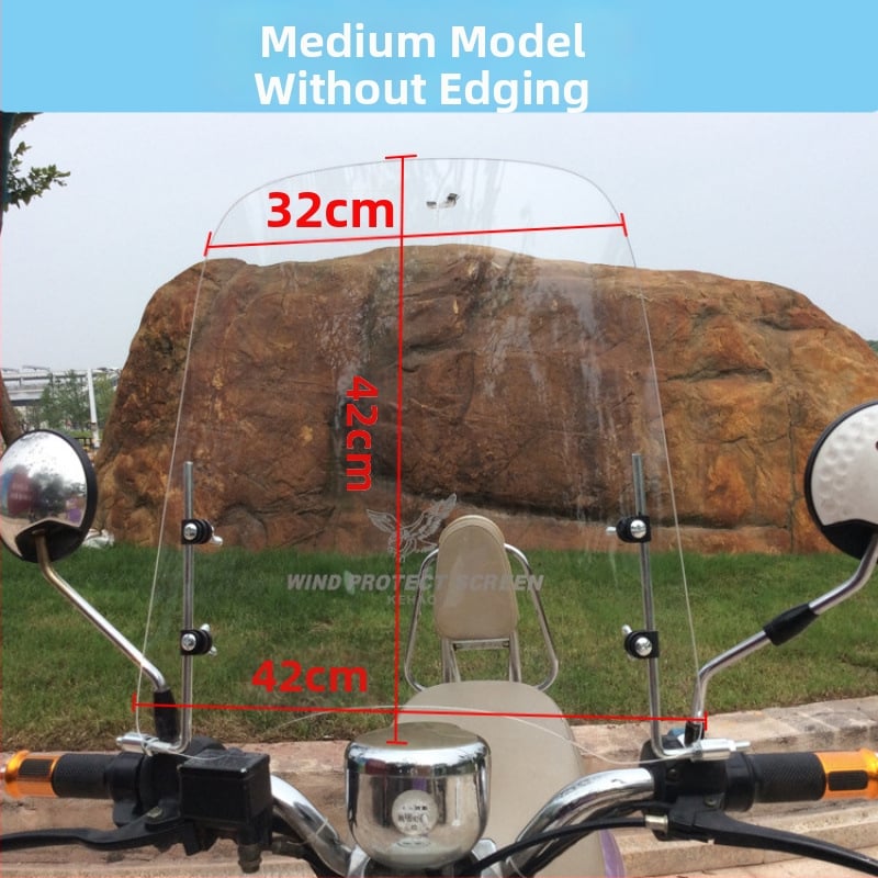 Prozirni vjetrobran za električne skutere i motocikle