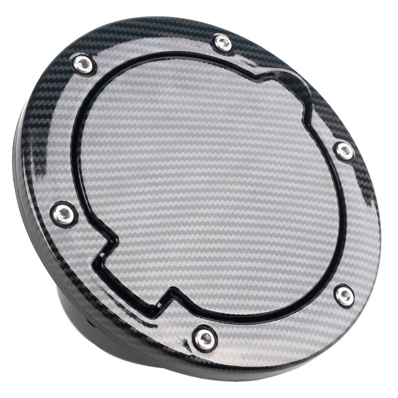 Poklopac spremnika goriva za Jeep Wrangler JK (2007-2017), tekstura karbonskih vlakana, materijal: aluminijska legura + ABS, model HZ9456