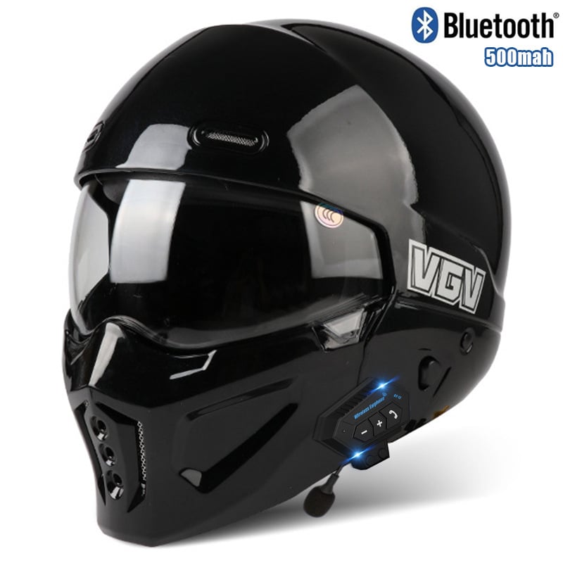 Casca de motocicletă ABS VGV cu Bluetooth, full-face, certificare GB811-2022A, universală, pentru toate anotimpurile