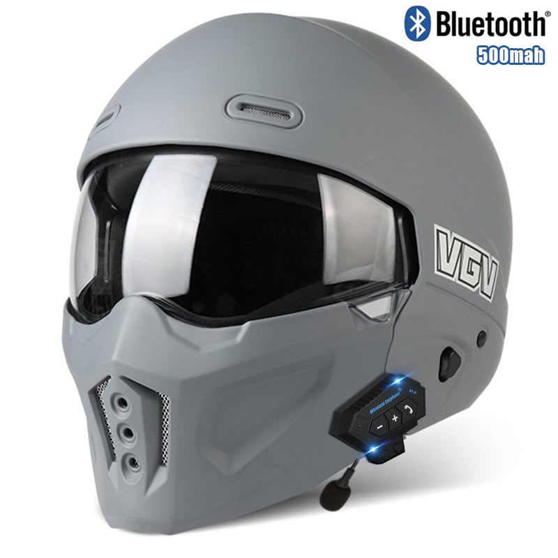 Casca de motocicletă ABS VGV cu Bluetooth, full-face, certificare GB811-2022A, universală, pentru toate anotimpurile