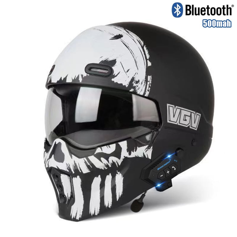 Casca de motocicletă ABS VGV cu Bluetooth, full-face, certificare GB811-2022A, universală, pentru toate anotimpurile