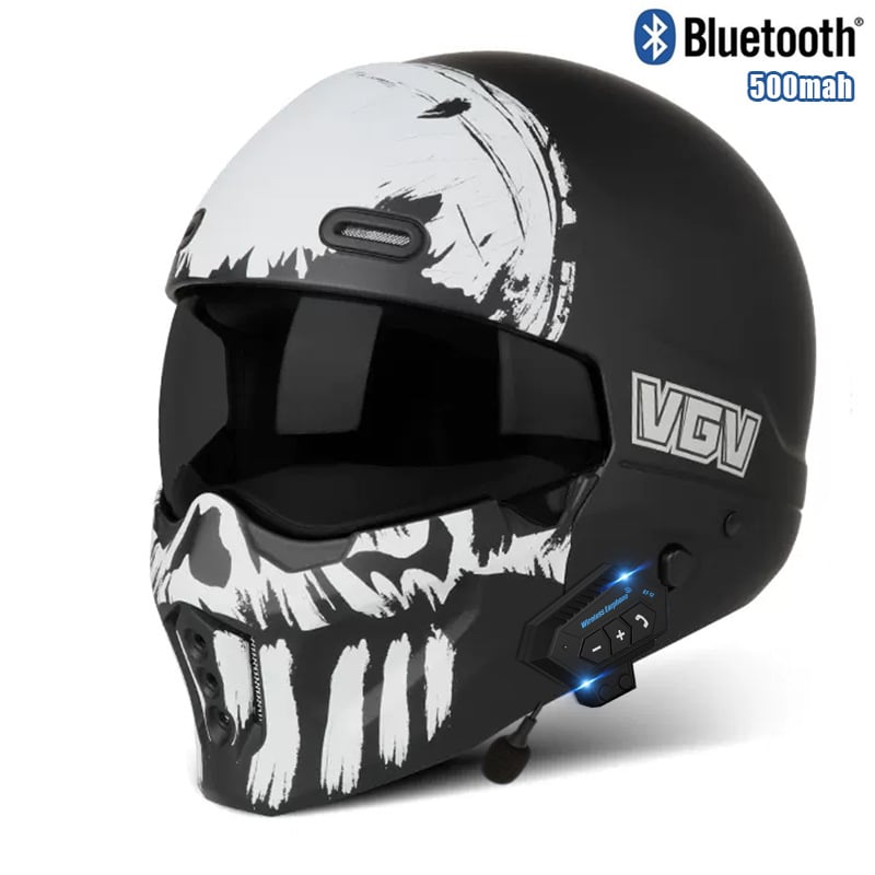 Casca de motocicletă ABS VGV cu Bluetooth, full-face, certificare GB811-2022A, universală, pentru toate anotimpurile
