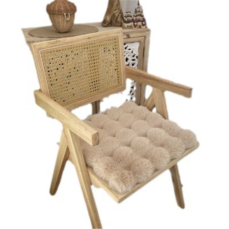 Bubble Rabbit plišani jastuk za stolac, jastuk za taburetu i uredski jastuk za sjedenje s lažnom krznom, tatami stil, nordijski dizajn, punilo od poliestera