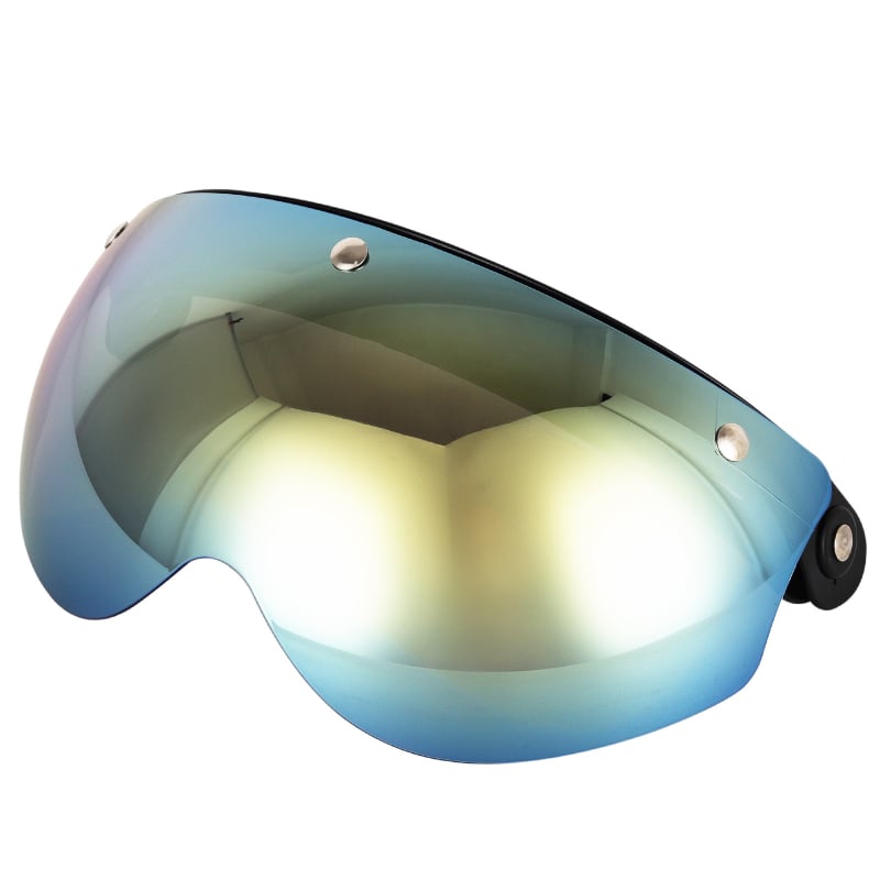 Leća za motociklističku kacigu – za polu kacigu s tri kopče, TPU materijal, stil Knight goggles, otporna na ogrebotine, vjetar odolna i štiti oči (BV06)