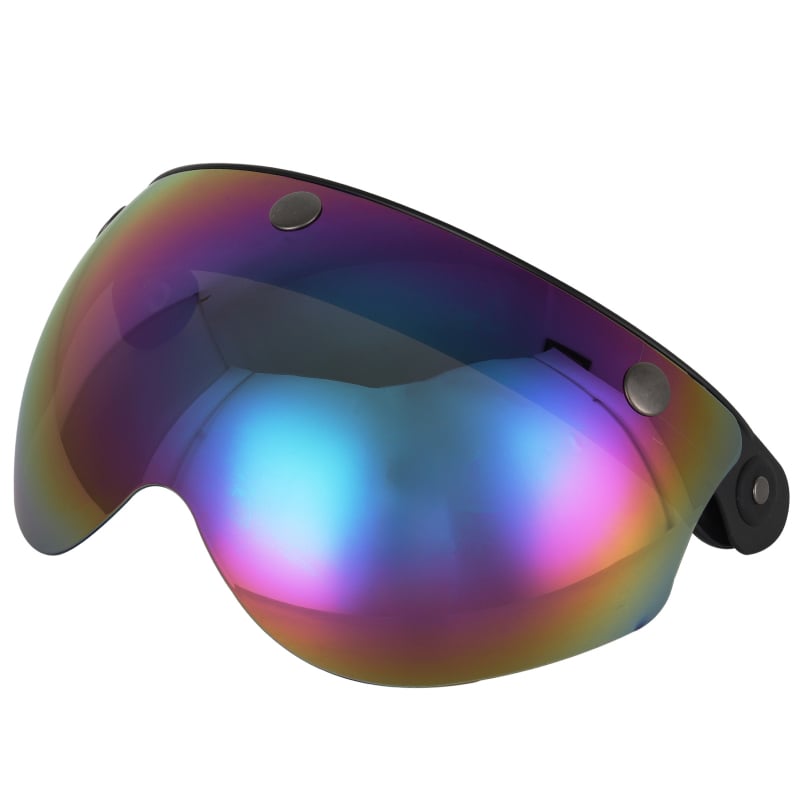 Leća za motociklističku kacigu – za polu kacigu s tri kopče, TPU materijal, stil Knight goggles, otporna na ogrebotine, vjetar odolna i štiti oči (BV06)