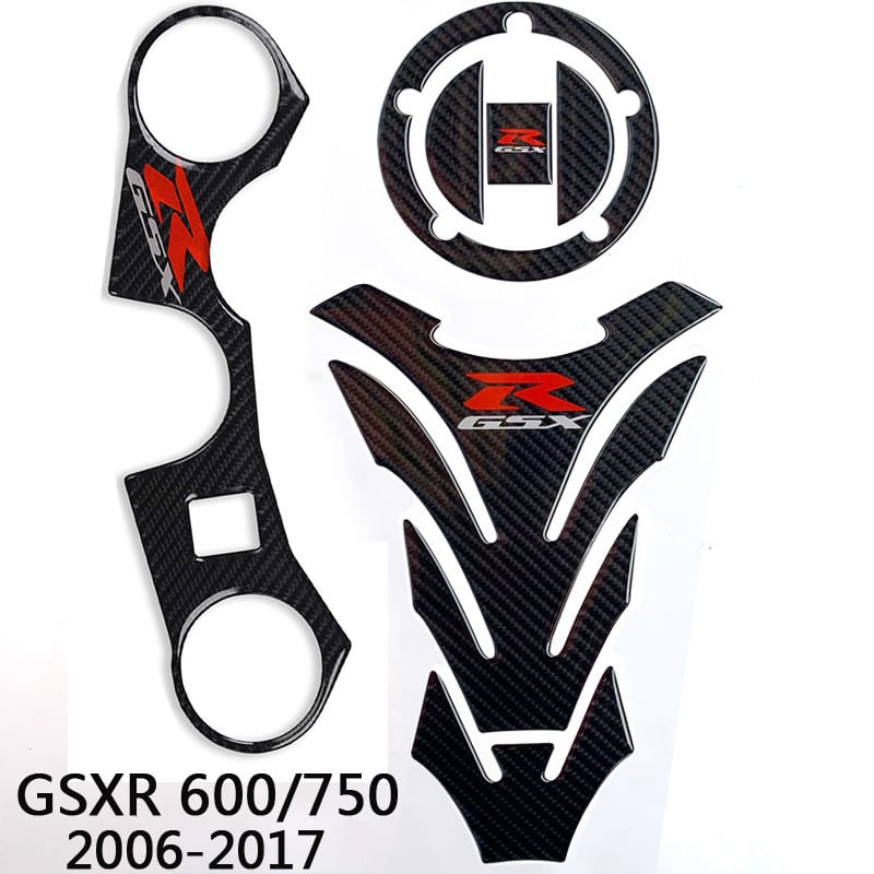 GSXR 600/750 (2006–2017) 3D karbonska naljepnica za spremnik goriva – gornja ploča, FASP