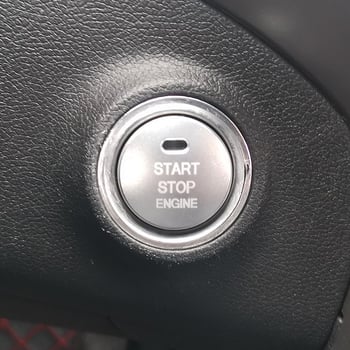 Inel decorativ metalic pentru pornire cu un singur clic – inel decorativ pentru butonul de pornire, compatibil Hyundai Elantra i30; compatibil cu modelul Elantra i30; ideal cadou