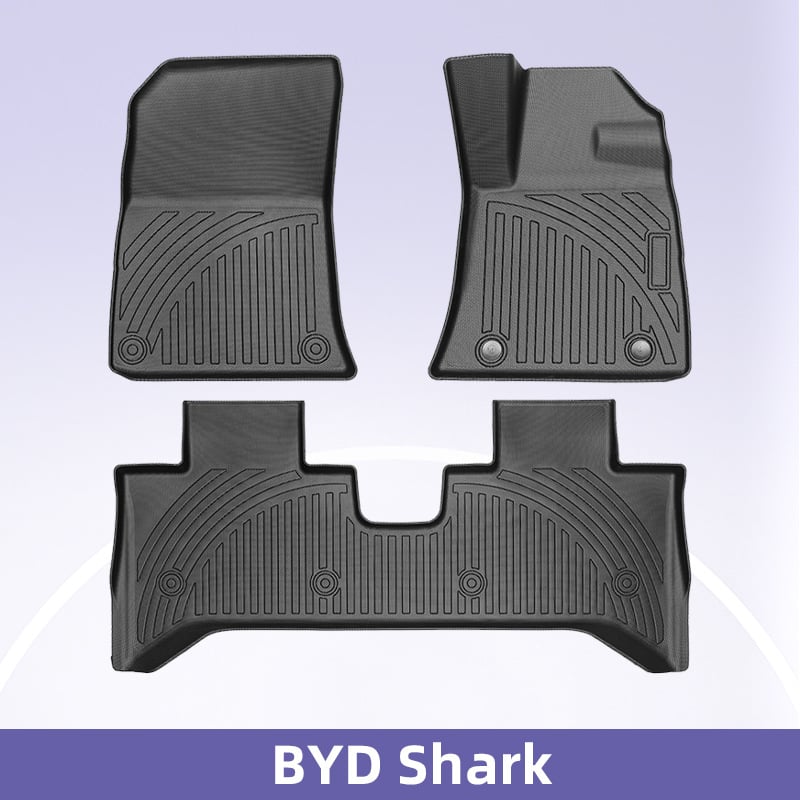 BYD Shark2025 automobilske prostirke za pod, i prostirka za prtljažnik, 3D all-weather TPE, stil tepih, za petosjedno vozilo
