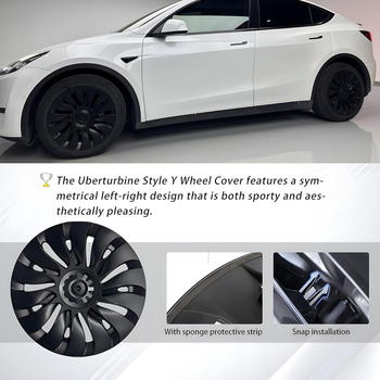 Poklop sredine kotača za Tesla Model 3/Y – ABS+PC, 2. generacija uzorka, vanjska modifikacijska oprema