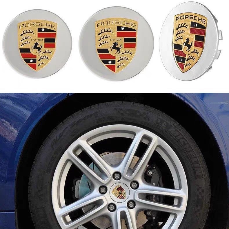Logo središnjeg poklopca kotača Porsche – plastika, univerzalna kompatibilnost Macan i Panamera, artikl 867294120050