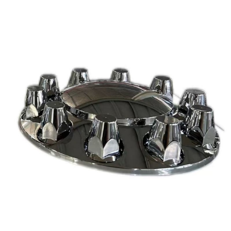 Prednja kapica hub kotača kamiona s 33 mm navojnim poklopom, aluminijska legura, univerzalno za teške kamione
