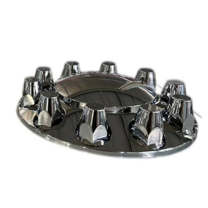 Prednja kapica hub kotača kamiona s 33 mm navojnim poklopom, aluminijska legura, univerzalno za teške kamione