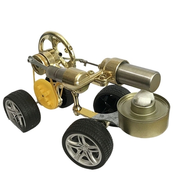 Stirlingi mootori mängumudel, metallkonstruktsiooniga, sobiv 61+ vanusele, hariv aurumasina demonstratsioon