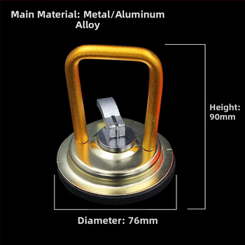 Kovová sacia miska na sklo, dlaždice, podlahu a strop; na demontáž krytov kolies a spätného zrkadla