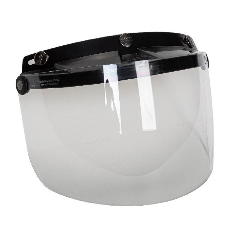 BG05 Lentilă de cască pentru motocicletă, pentru cască tip half-helmet, cu trei catarame