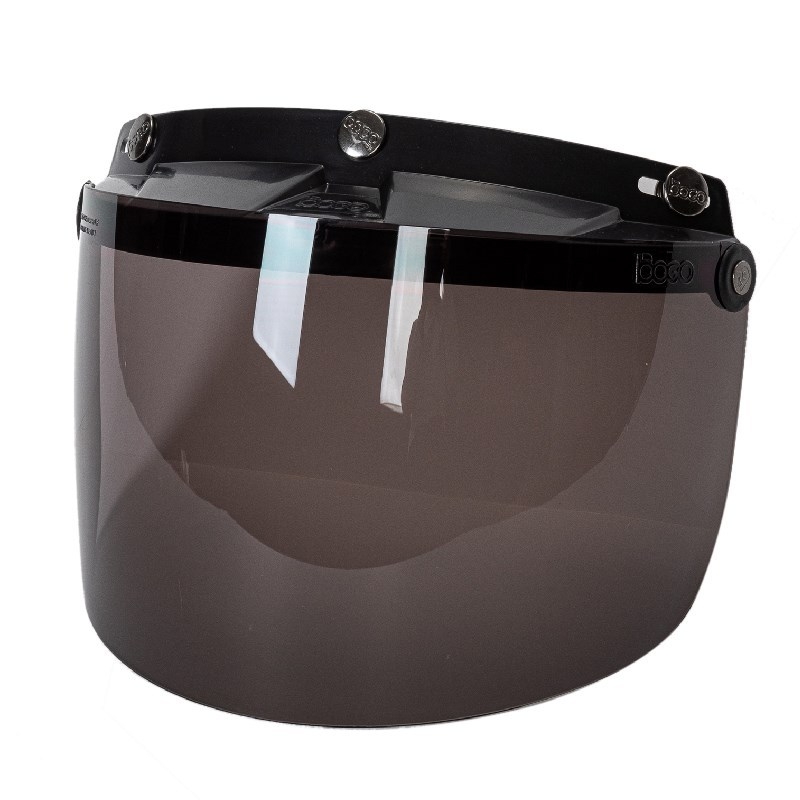 BG05 Lentilă de cască pentru motocicletă, pentru cască tip half-helmet, cu trei catarame