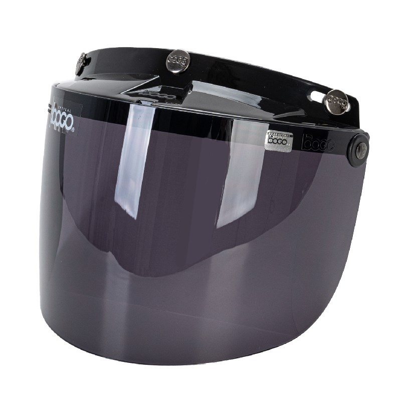 BG05 Lentilă de cască pentru motocicletă, pentru cască tip half-helmet, cu trei catarame