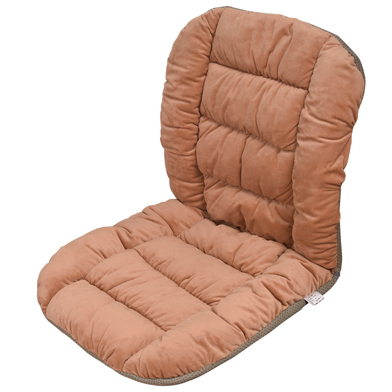 Perne de șezut încălzite pentru iarnă, cu suport pentru spate și lombar, material pluș, umplutură din fibre poliesterice, personalizabil