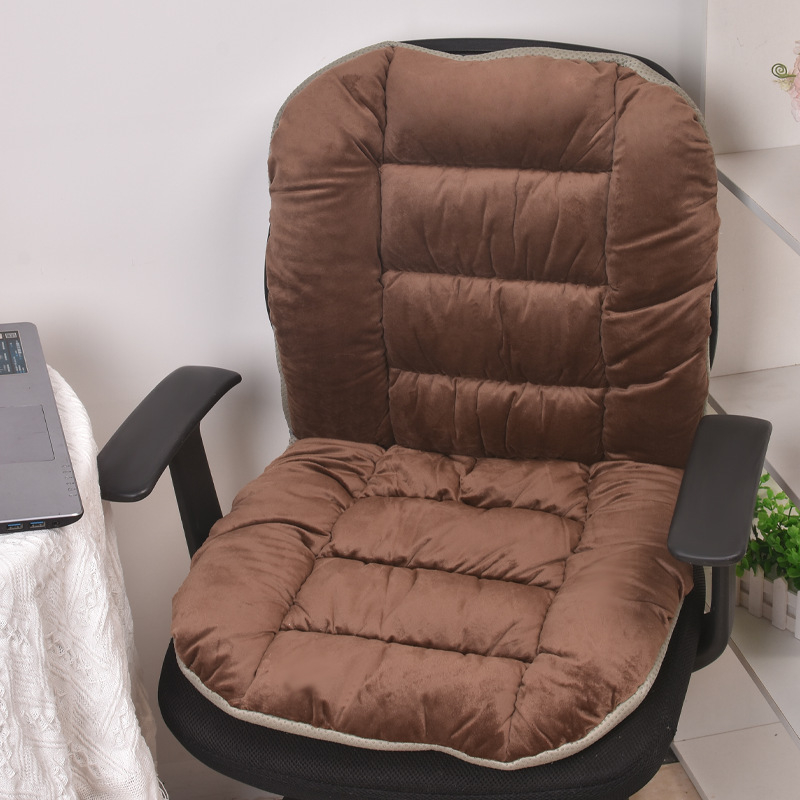 Perne de șezut încălzite pentru iarnă, cu suport pentru spate și lombar, material pluș, umplutură din fibre poliesterice, personalizabil