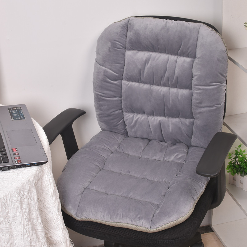 Perne de șezut încălzite pentru iarnă, cu suport pentru spate și lombar, material pluș, umplutură din fibre poliesterice, personalizabil