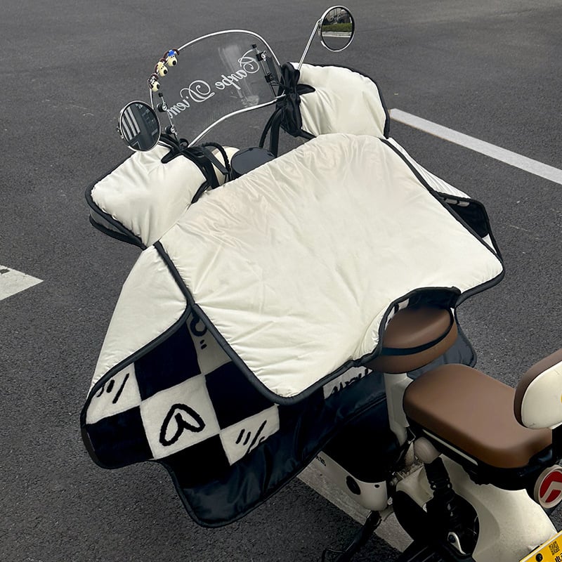 Priekšējā stikla pārklājums motocikliem un elektrotransportam, Oxford audums, ūdensnecaurlaidīgs, viengabala karikatūras stils, manuāla noņemšana