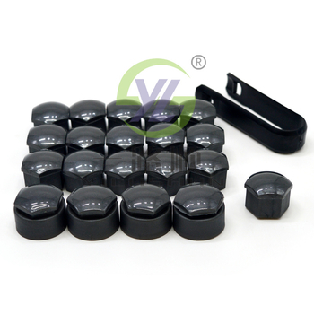 Capac pentru șuruburi antifurt Audi, model T39, cu inel decorativ din oțel