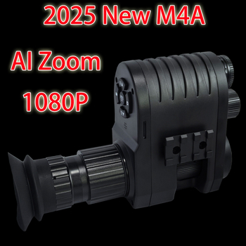 Telescop de vedere pe timp de noapte infraroșu Megaorei M4A, mărire 1–4×; obiectiv de 12 mm; rază eficientă 200–400 m; tensiune de funcționare 3,7 V; greutate 0,8 kg