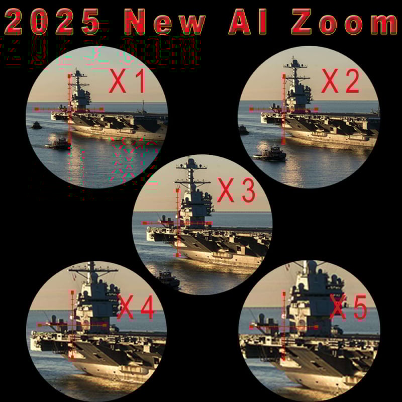 Telescop de vedere pe timp de noapte infraroșu Megaorei M4A, mărire 1–4×; obiectiv de 12 mm; rază eficientă 200–400 m; tensiune de funcționare 3,7 V; greutate 0,8 kg