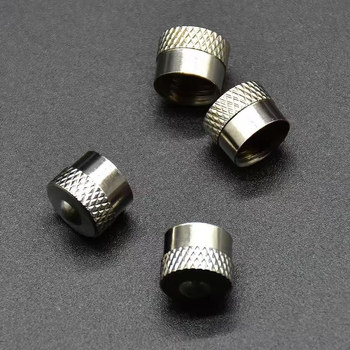 Poklopac ventila automobilske gume s rebrastim uzorkom i mrežastim uzorkom, legura aluminij-magnezij, univerzalno za više modela automobila