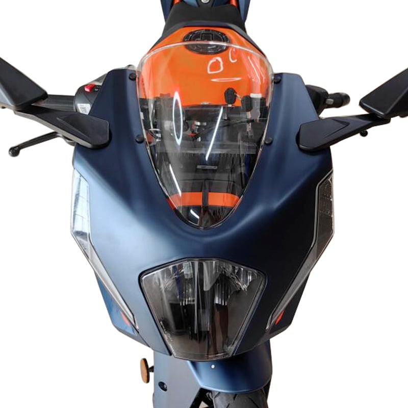 KTM RC390 2022-2024 vjetrobran od PC plastike, podignuti prednji vjetrobran