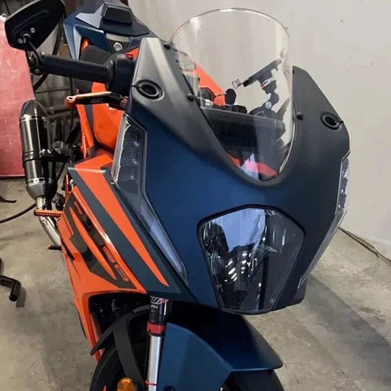KTM RC390 2022-2024 vjetrobran od PC plastike, podignuti prednji vjetrobran