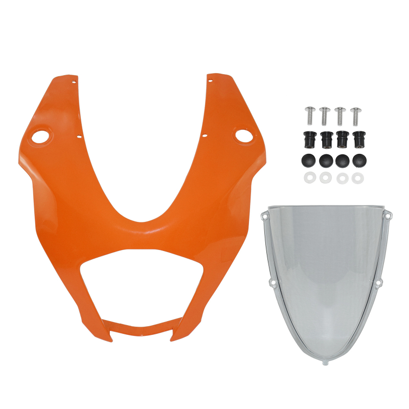 KTM RC390 2022-2024 vjetrobran od PC plastike, podignuti prednji vjetrobran